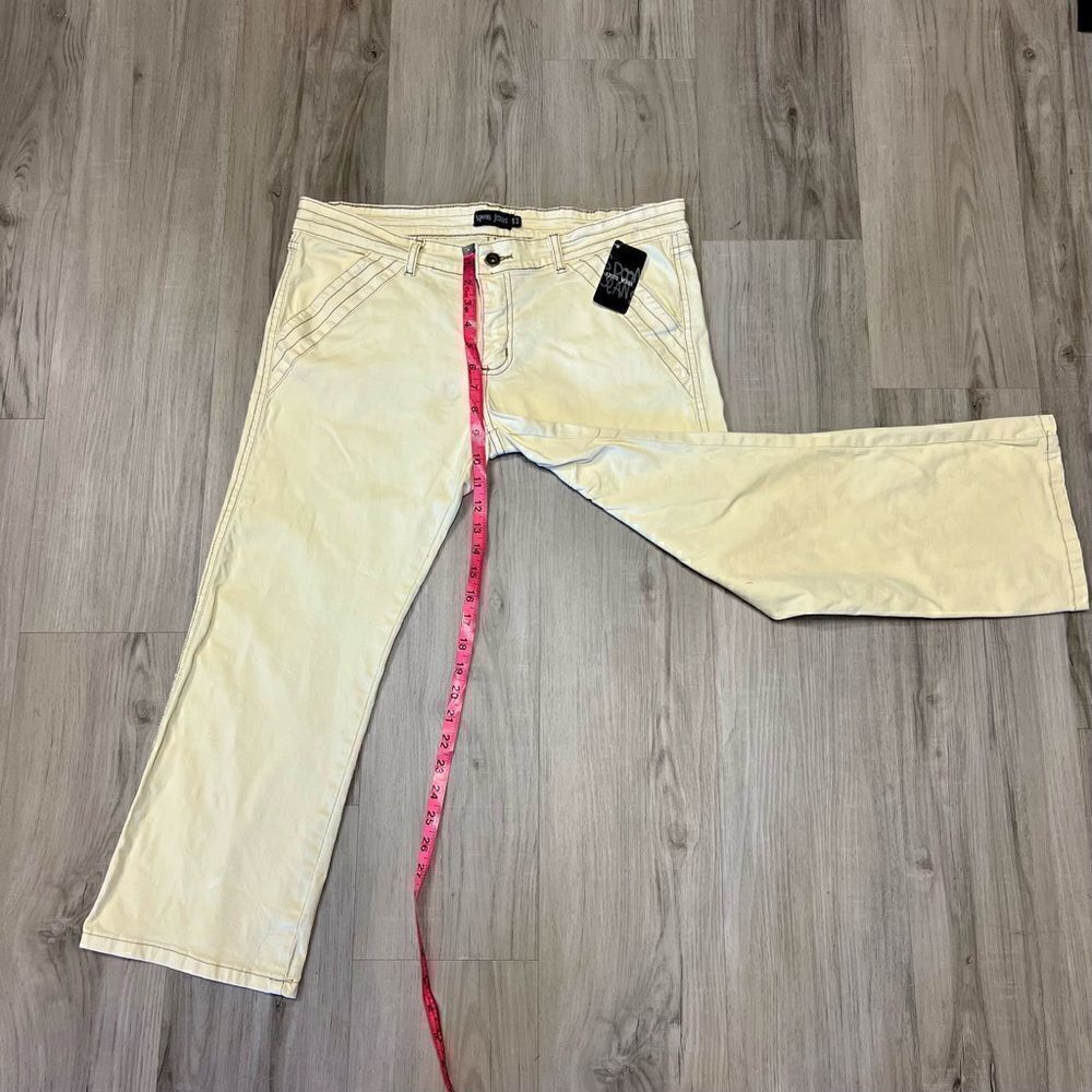 Vintage y2k Spoon capris in light yellow sz 13 low rise. - Picture 7 of 14